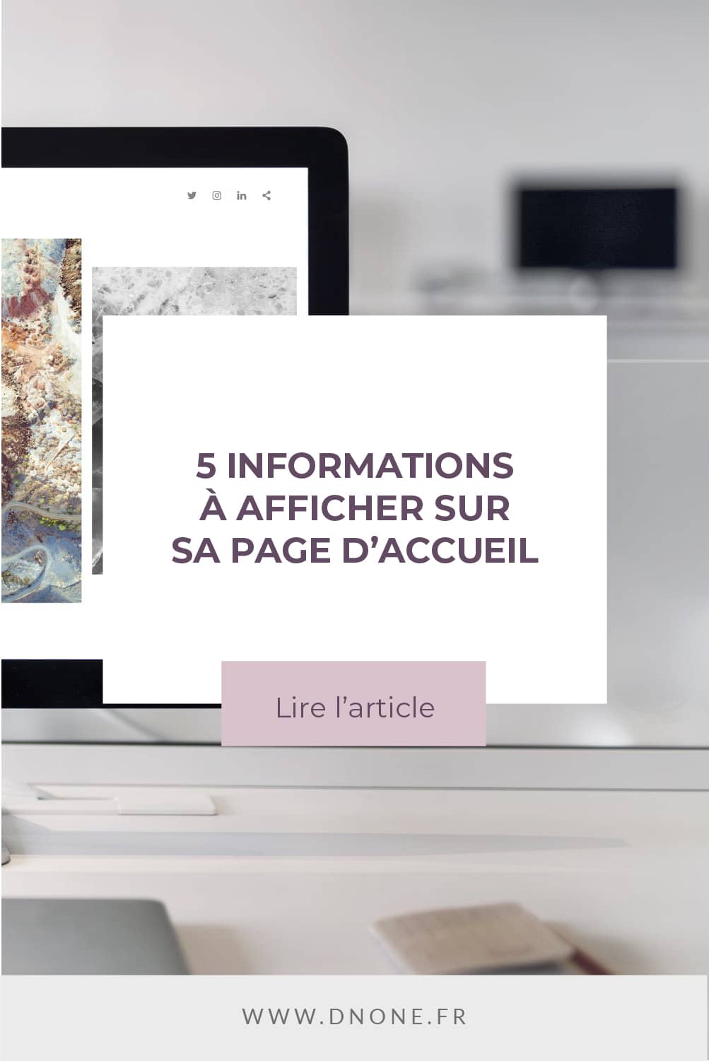 Épingle Pinterest 5 informations à afficher sur sa page d’accueil