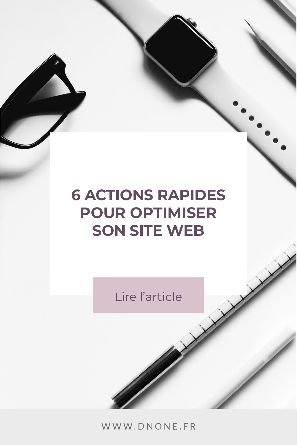 Épingle Pinterest actions optimisation site web