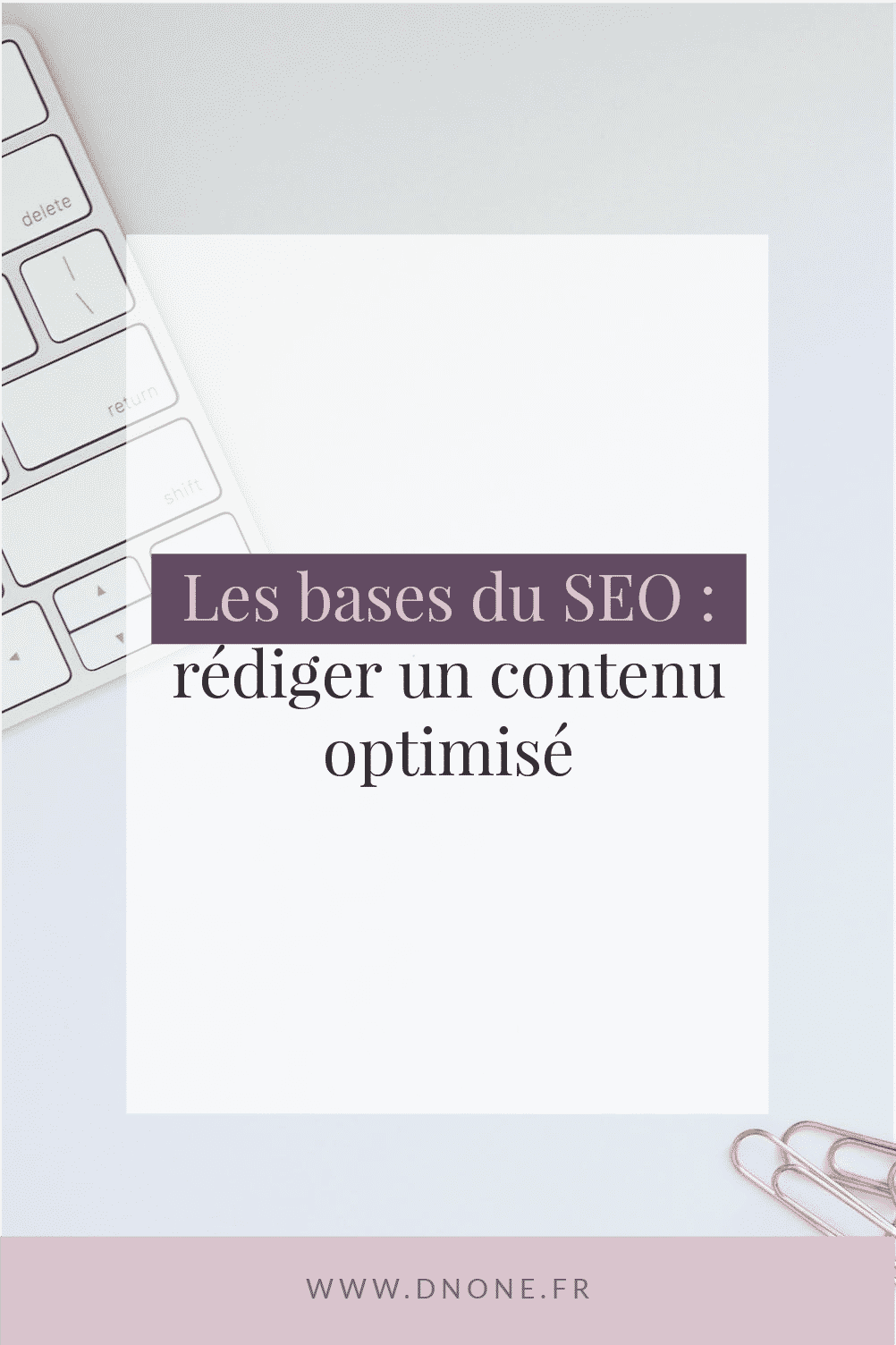 Épingle Pinterest contenu optimisé seo