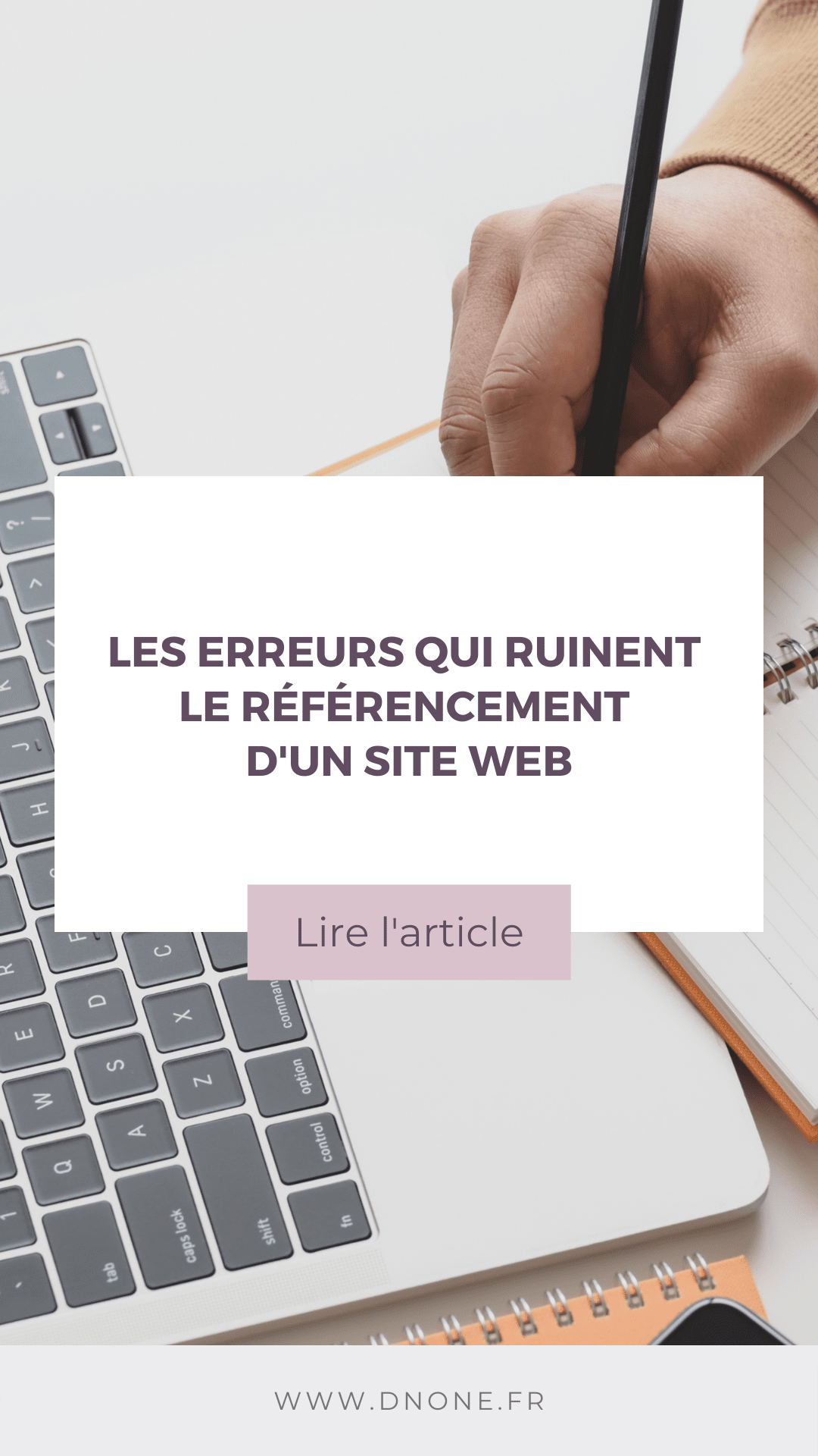 Épingle Pinterest Les erreurs qui ruinent le référencement d'un site web