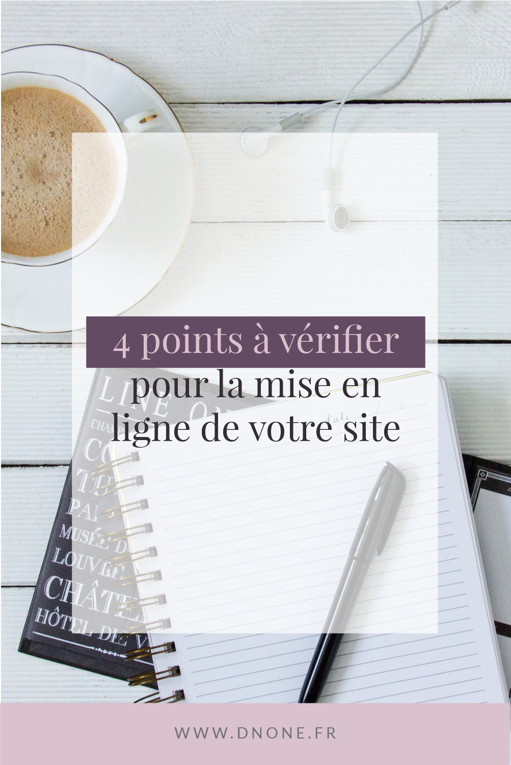 Épingle Pinterest 4 points à vérifier pour la mise en ligne de votre site web