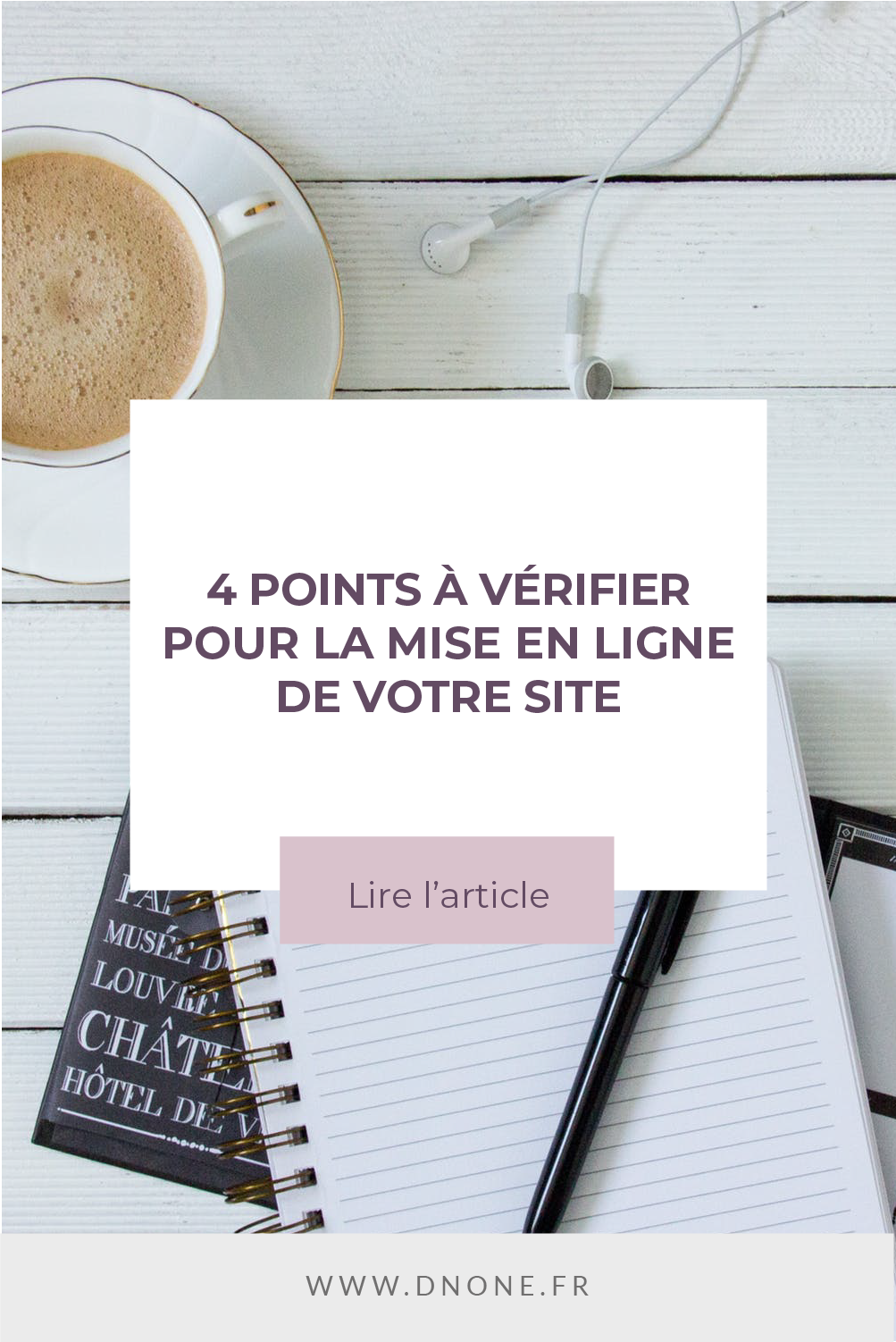 Épingle Pinterest 4 points à vérifier pour la mise en ligne de votre site web