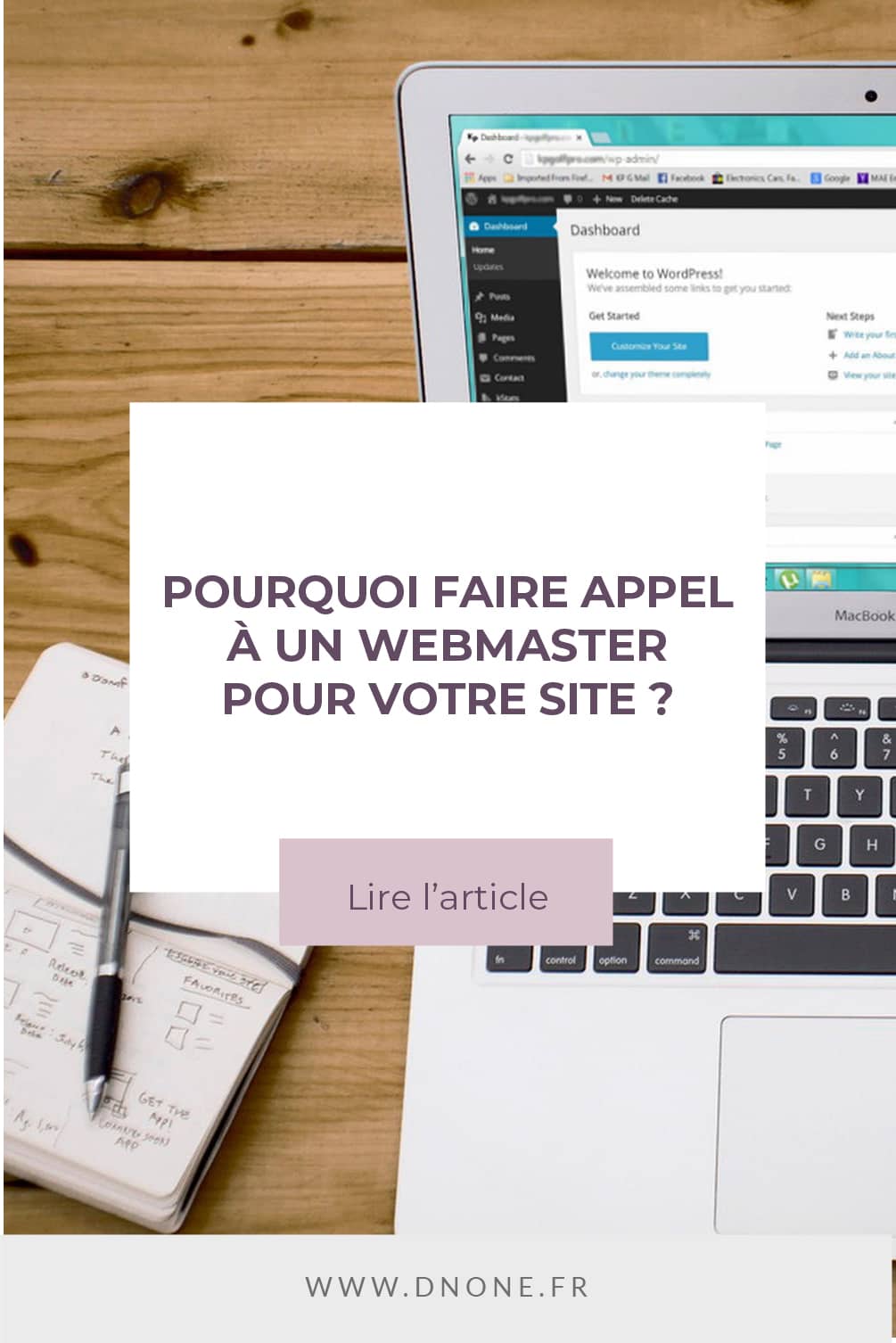 Épingle Pinterest Pourquoi faire appel à un webmaster pour son site web ?