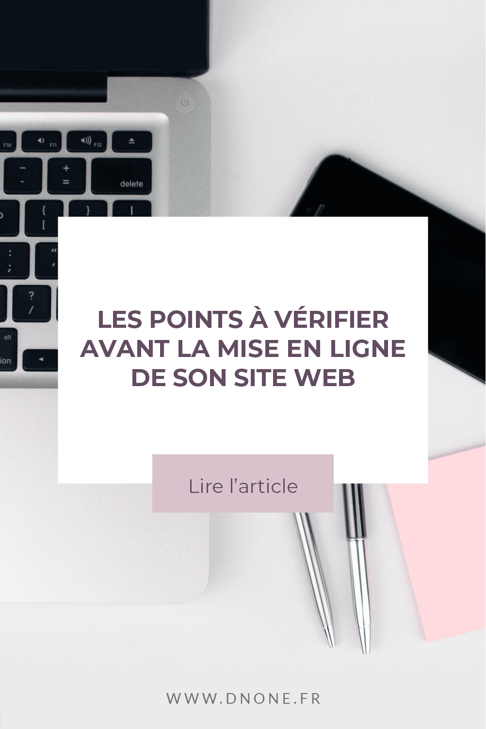 Épingle Pinterest Les points à vérifier avant la mise en ligne de son site web
