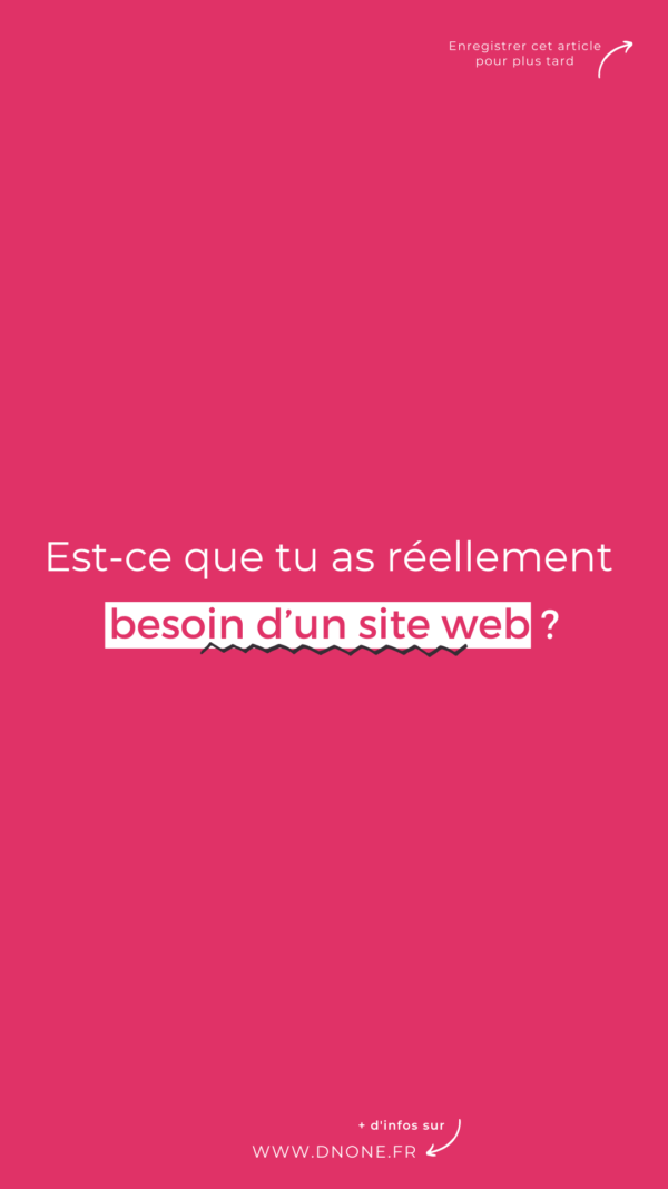 Est-ce que vous avez réellement besoin d’un site web ?