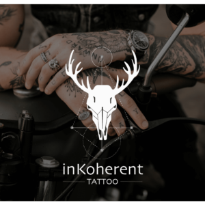 Déclinaison logo monochrome inKoherent Tattoo