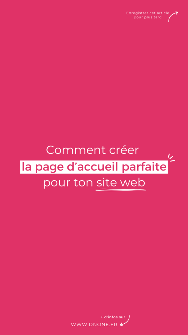 Comment créer la page d’accueil </br>parfaite pour son site web