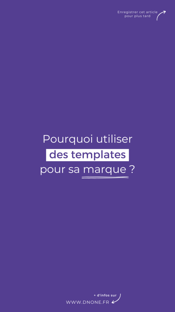 Pourquoi utiliser des templates pour sa marque ?